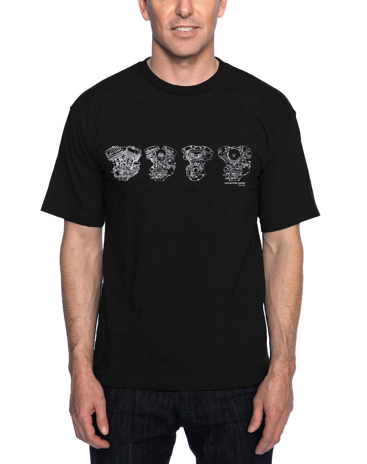 Four engines tee