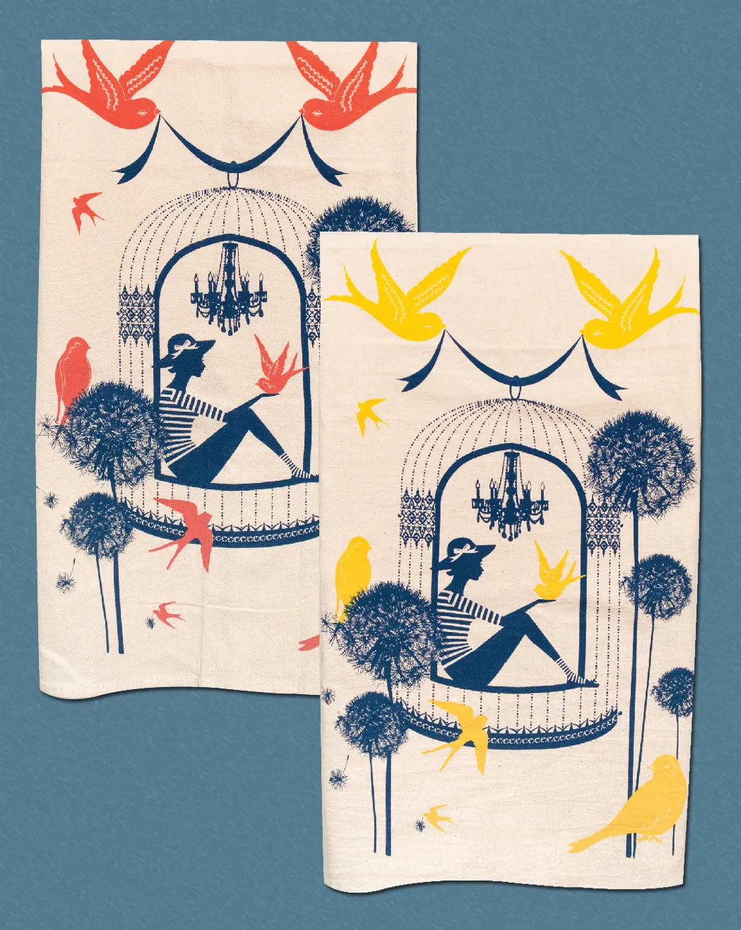 Free the Birds Tea Towel Pair