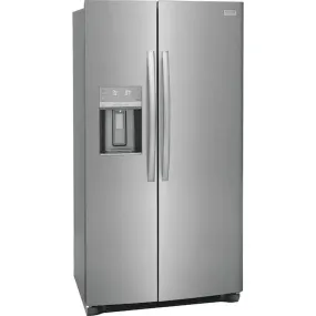 Frigidaire Gallery 25.6-cu ft Side-by-Side Refrigerator with Ice Maker (Stainless Steel) GRSS2652AF