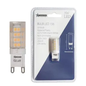 G9 3w Led Bulb 2700k Bulb LED 156