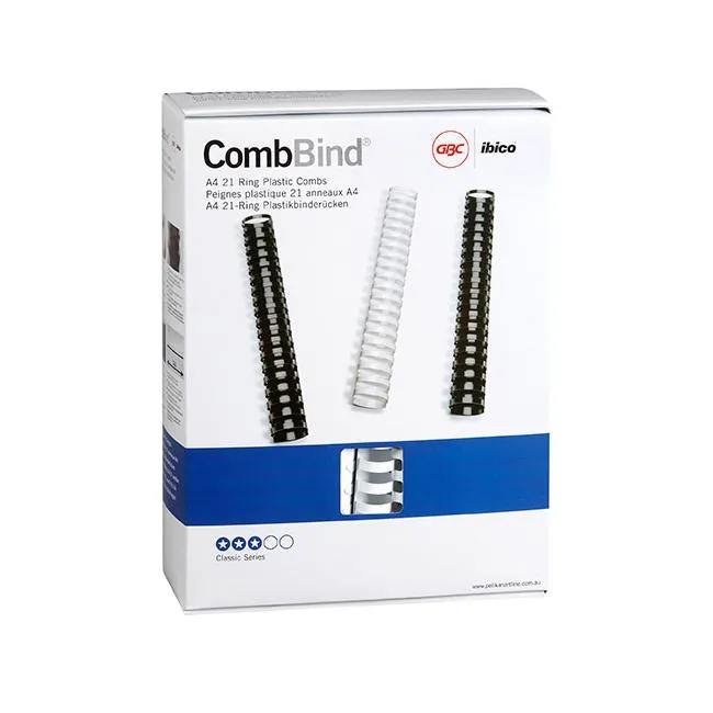 Gbc binding comb 32mm white pk50