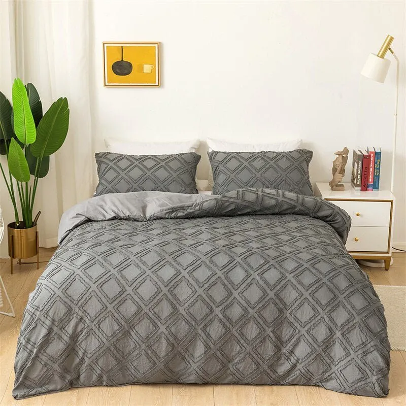 Geometric Cut Flowers Bedding Set