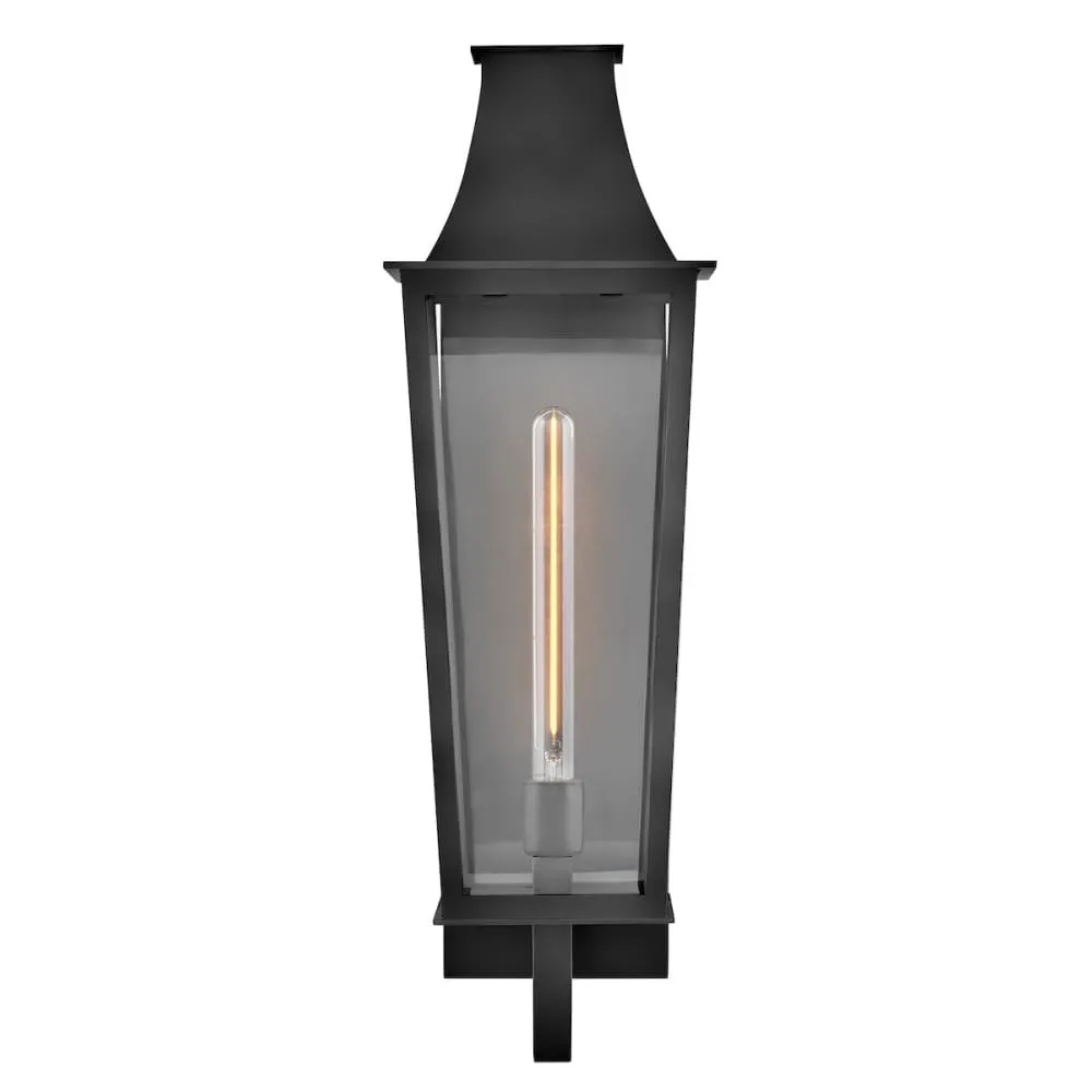 Georgetown Coastal Outdoor Wall Lantern - Large 26.75" - Black