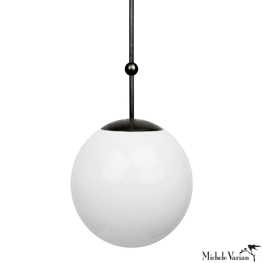 Globe and Ball Pendant Light 12 inch Black