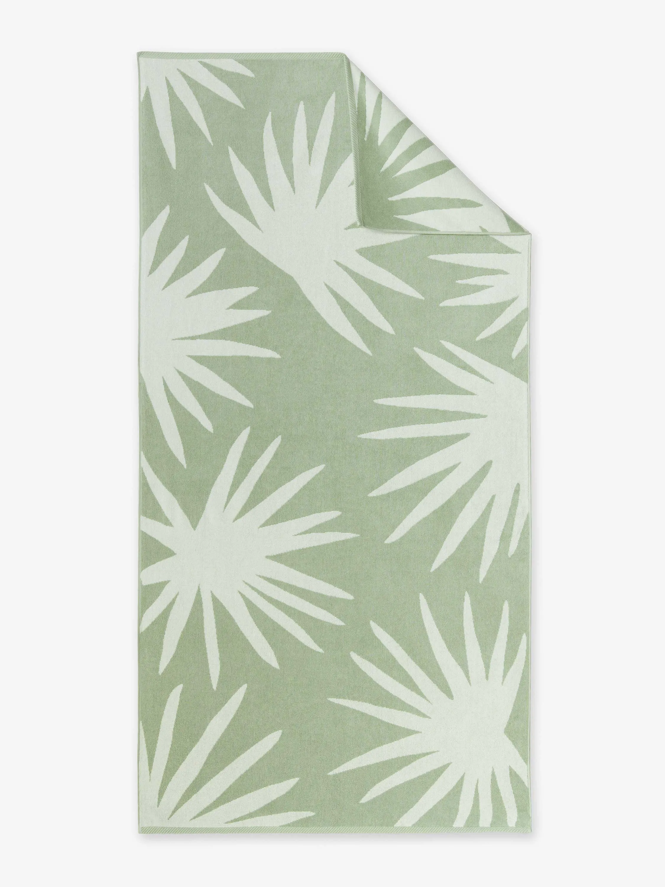 Green Agave Cabana Beach Towel