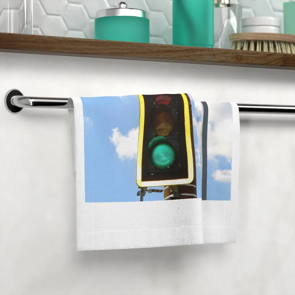 Green Light Face Towel