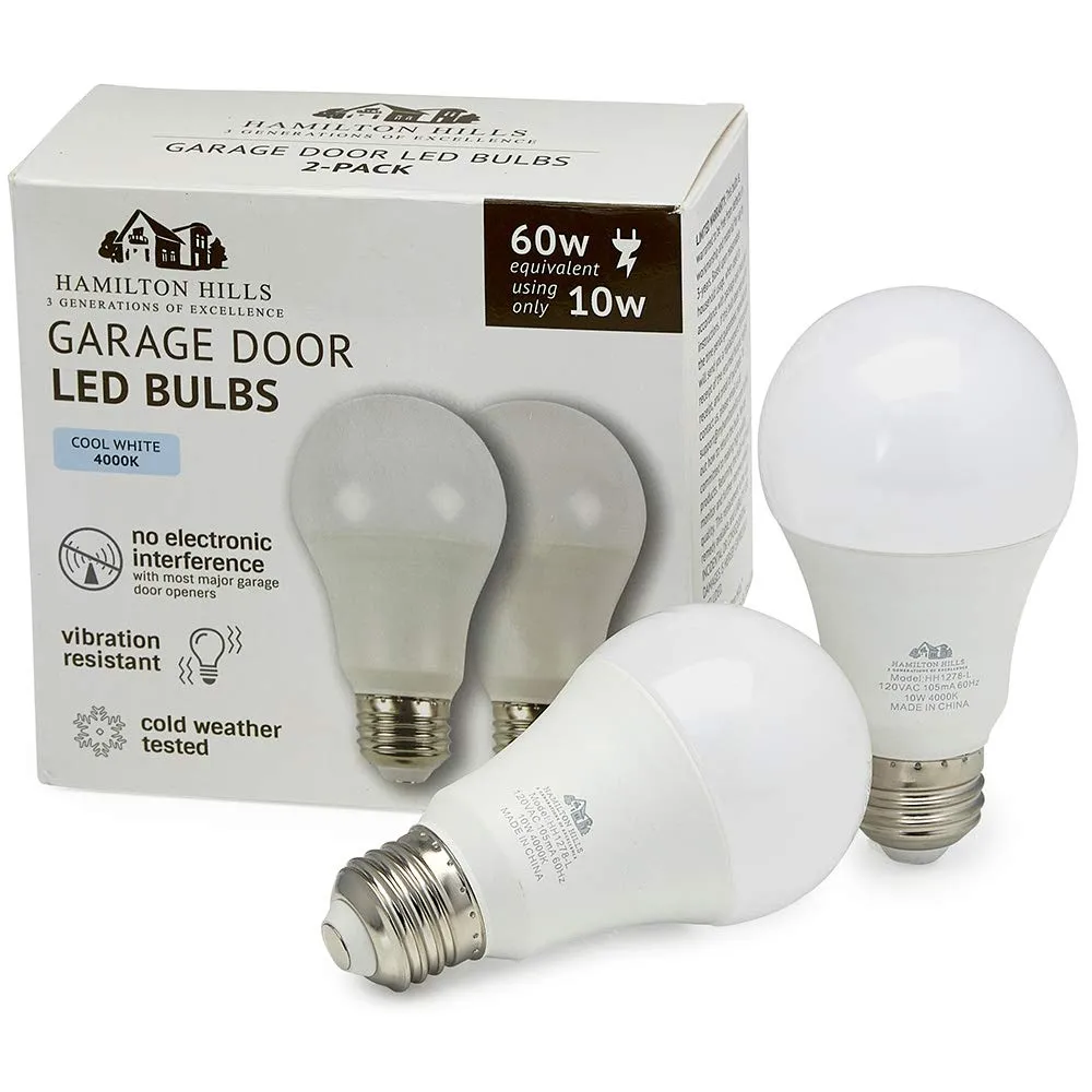 Hamilton Hills Garage Door LED Bulbs | Replacement Lights for Opener Damp Weather