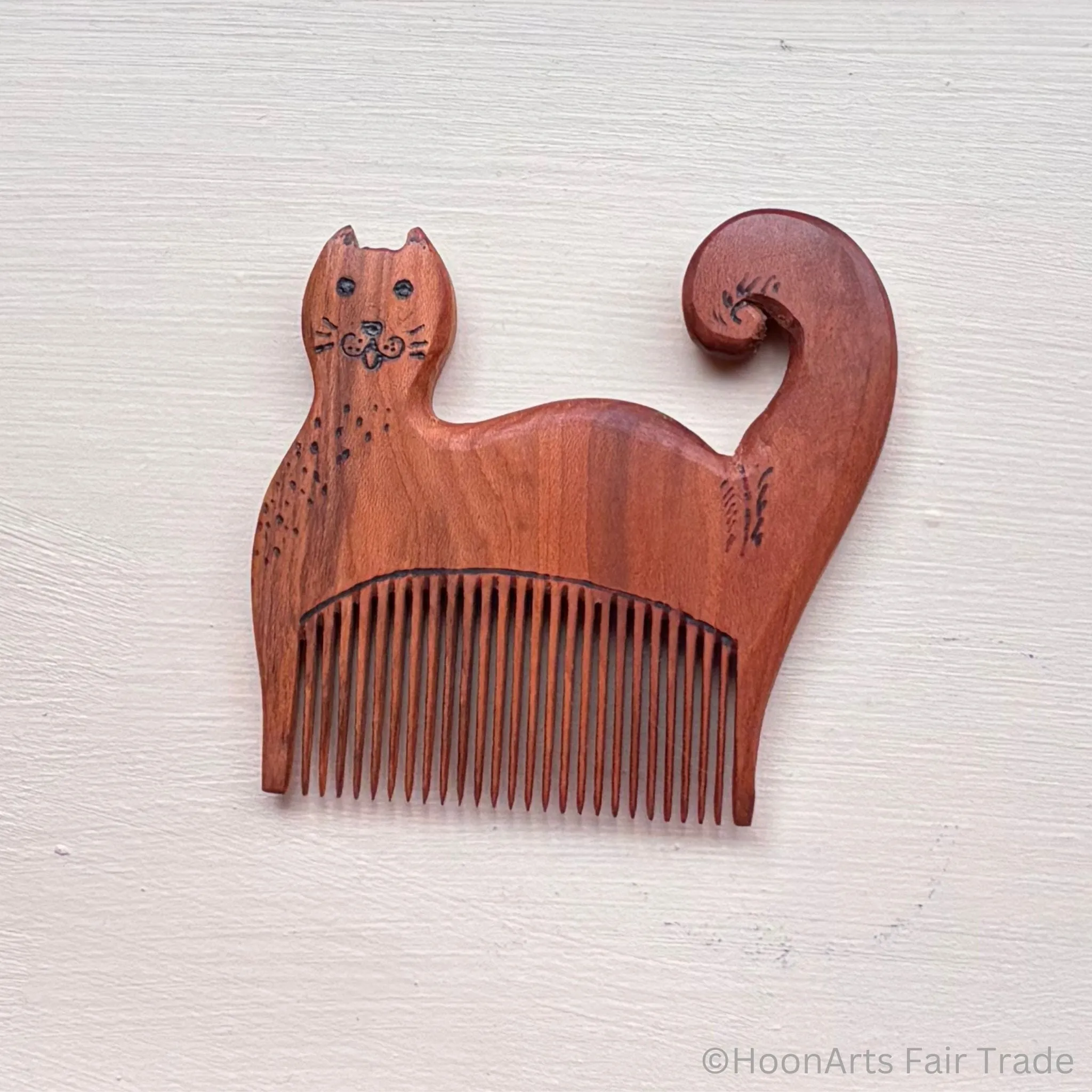 Hand Carved Tiny Animal Combs