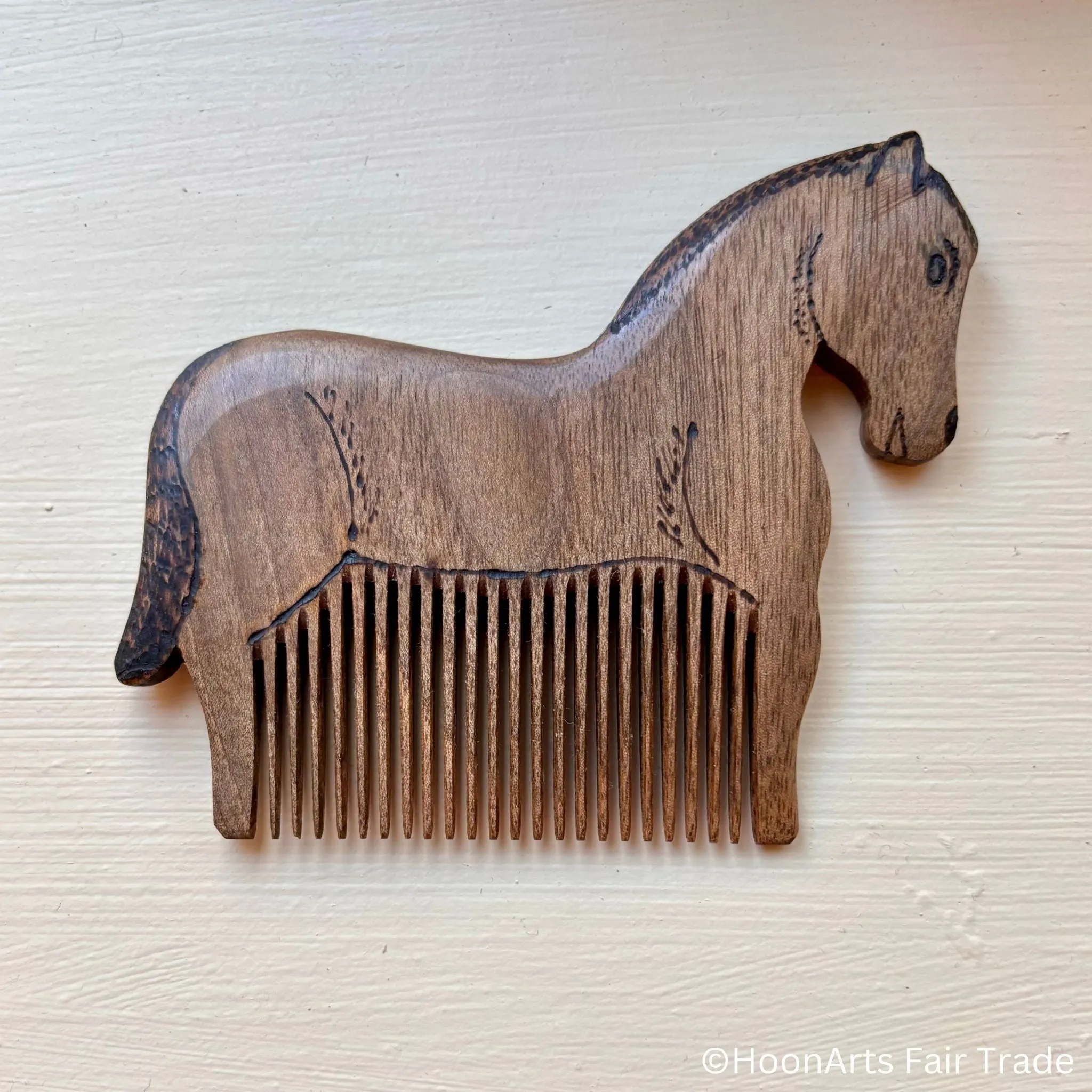 Hand Carved Tiny Animal Combs