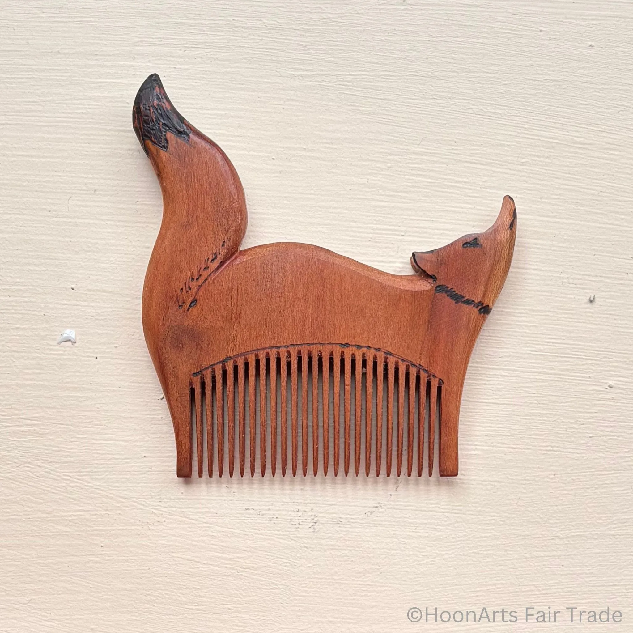 Hand Carved Tiny Animal Combs