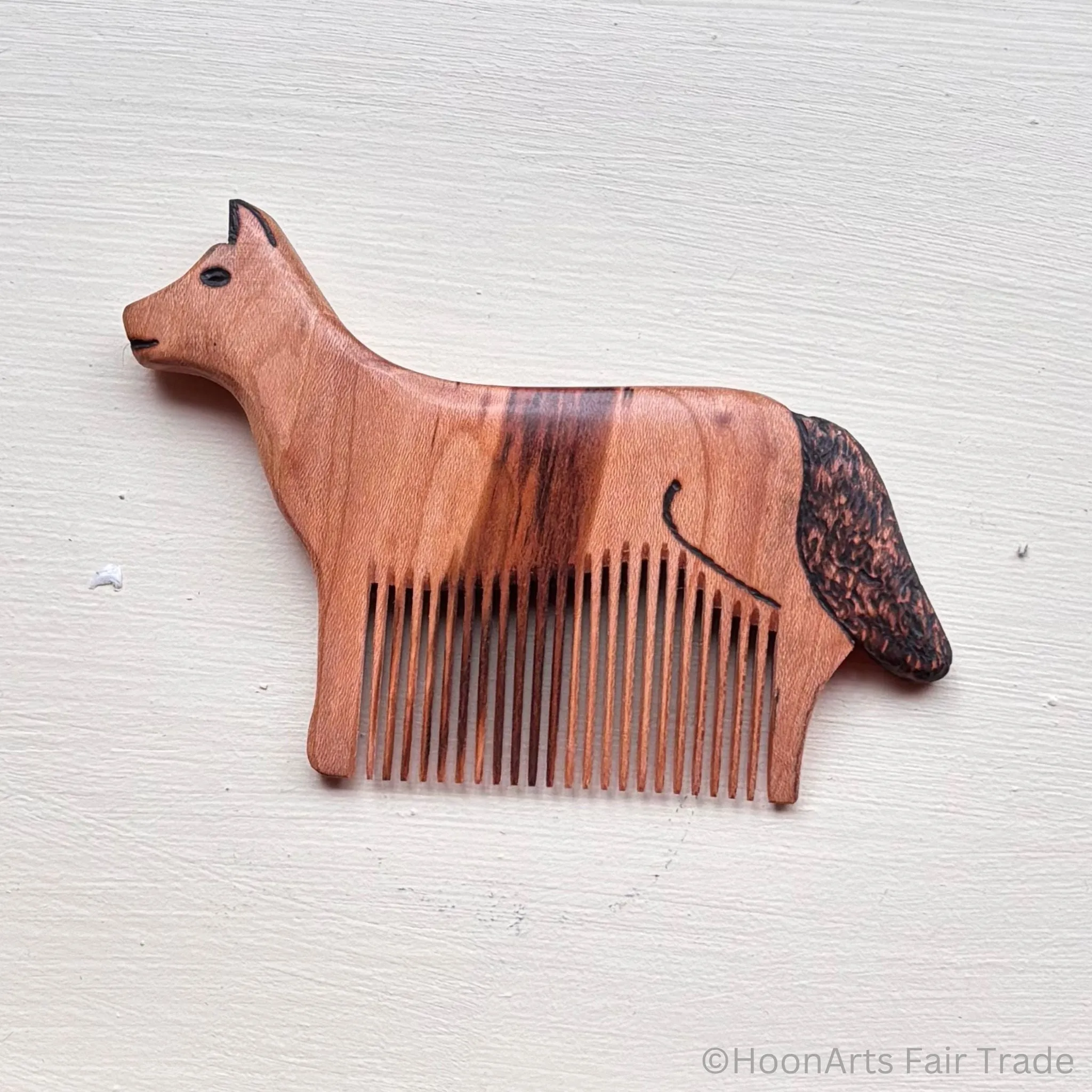 Hand Carved Tiny Animal Combs