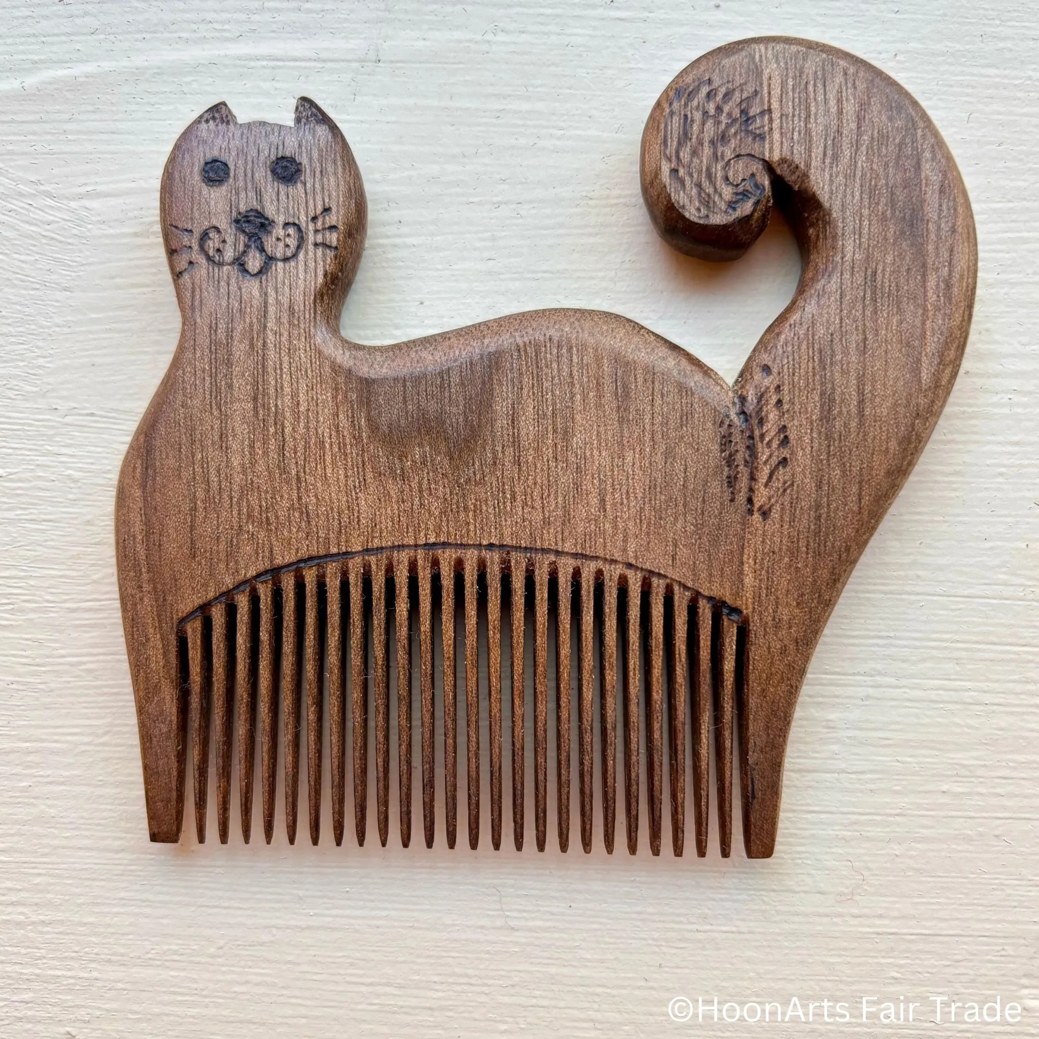 Hand Carved Tiny Animal Combs