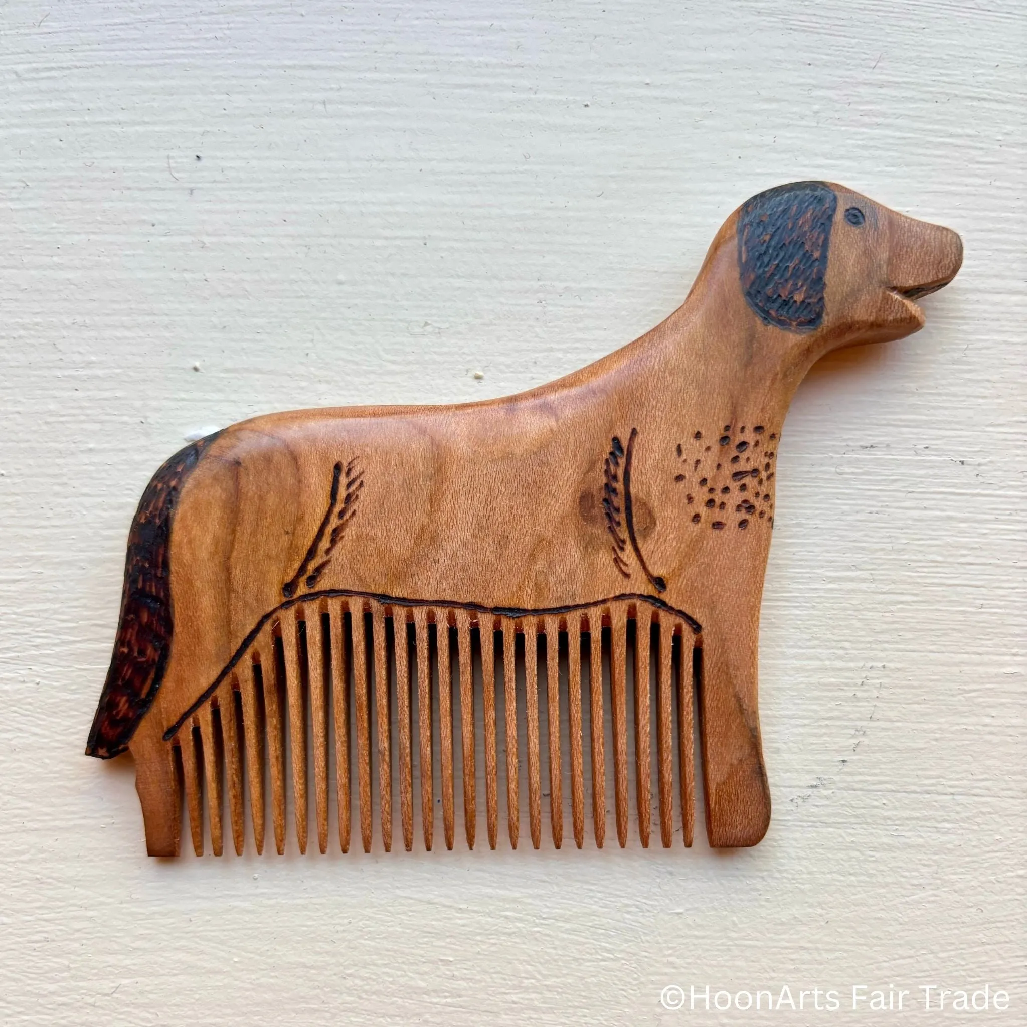 Hand Carved Tiny Animal Combs