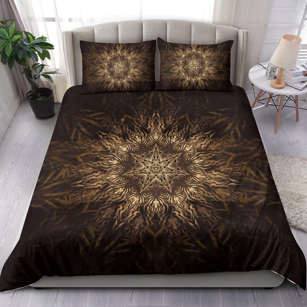 Heptagram Mandala - Gold | Bedding Set | Mandalazed