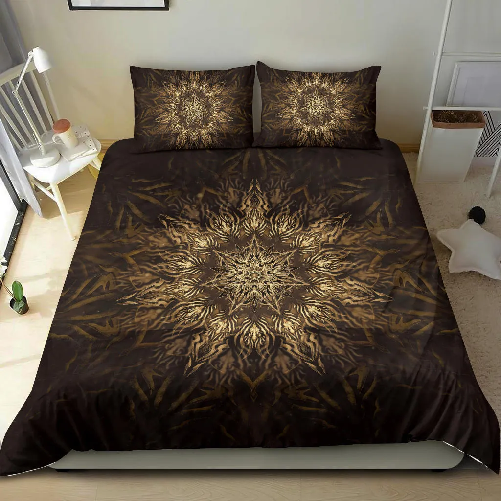 Heptagram Mandala - Gold | Bedding Set | Mandalazed