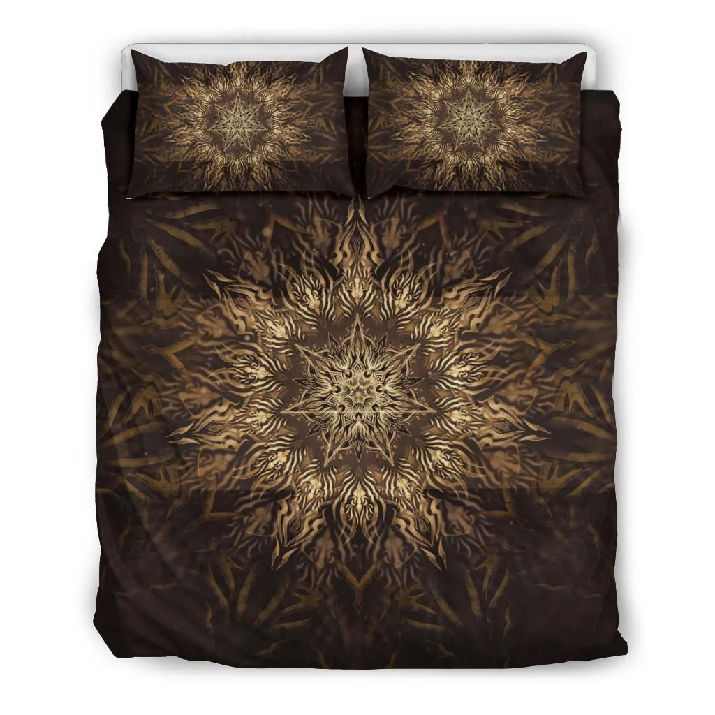 Heptagram Mandala - Gold | Bedding Set | Mandalazed