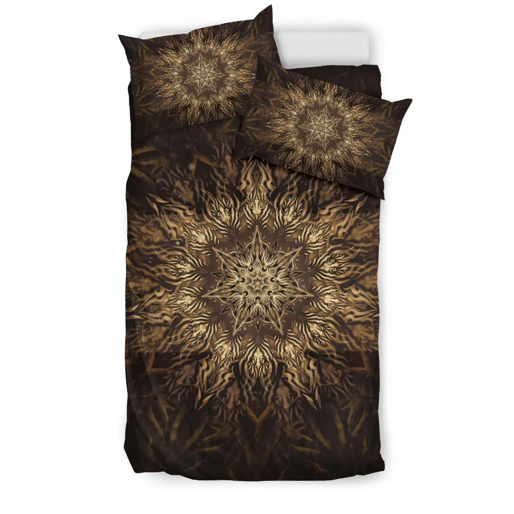 Heptagram Mandala - Gold | Bedding Set | Mandalazed