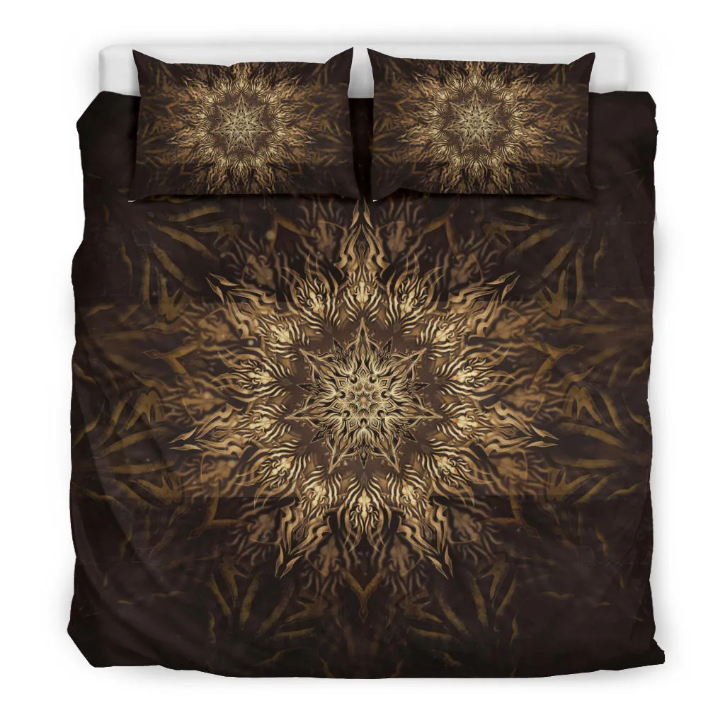 Heptagram Mandala - Gold | Bedding Set | Mandalazed