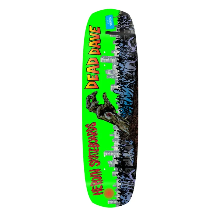 Heroin Skateboards Dead Dave "Dead Dave Lives" Double Shovel Skateboard Deck - 9.00