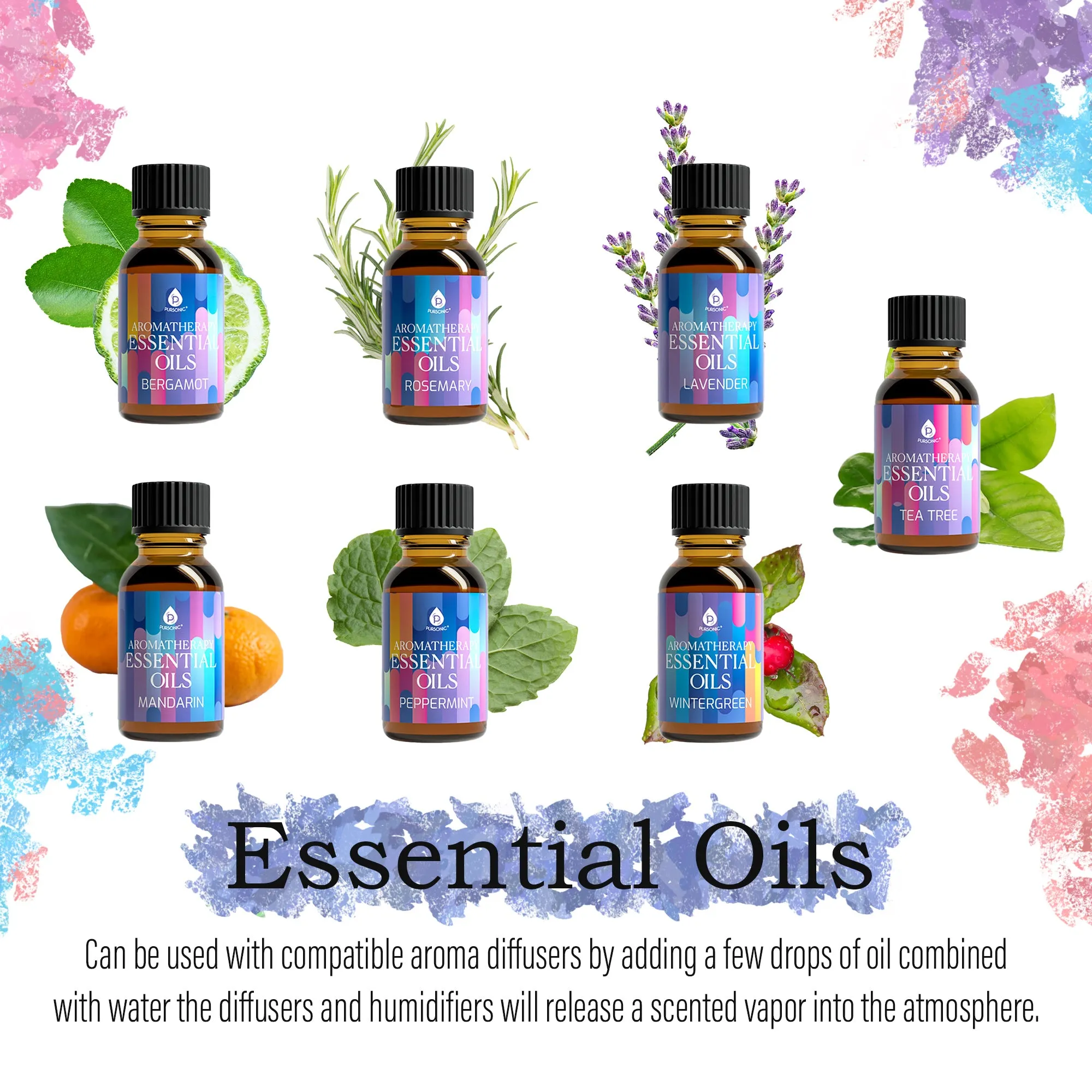 Himalayan Salt Diffuser & 14 Pack Essential Oils Set