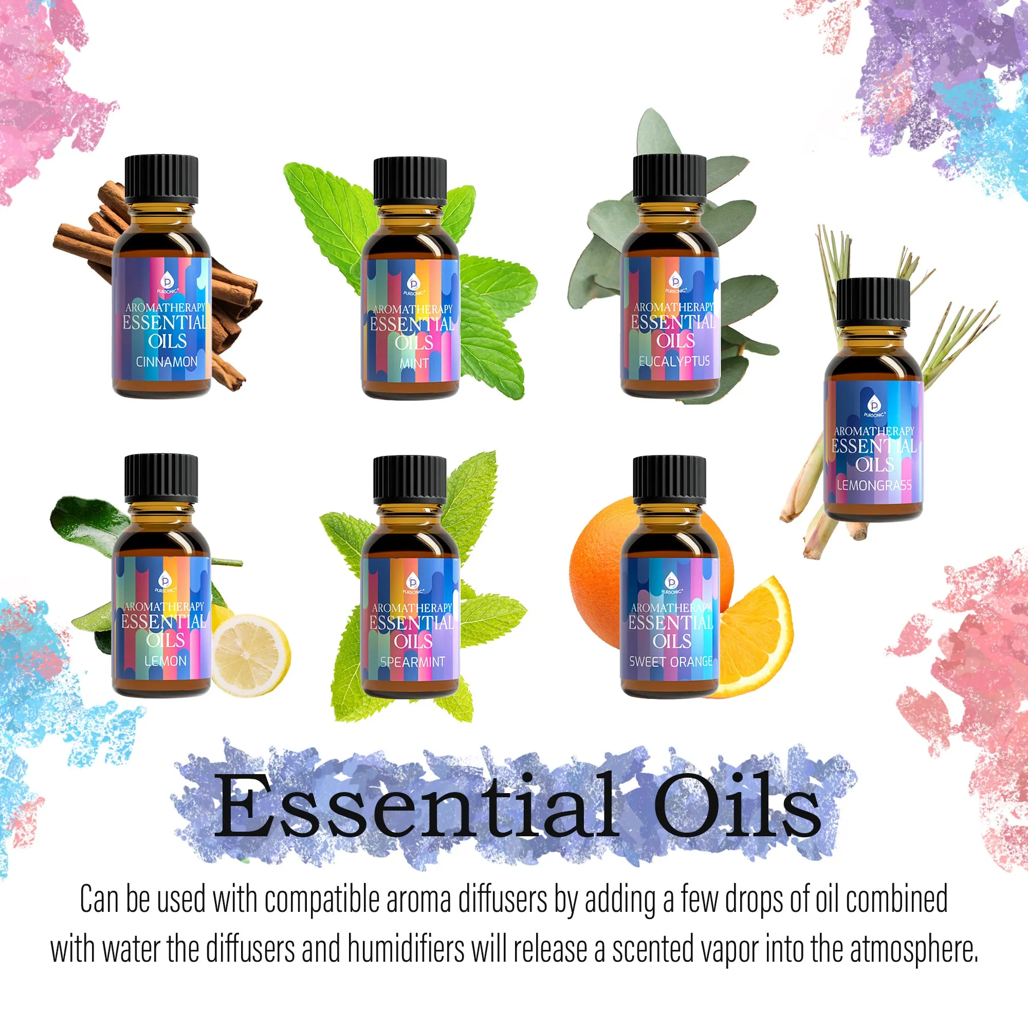 Himalayan Salt Diffuser & 14 Pack Essential Oils Set