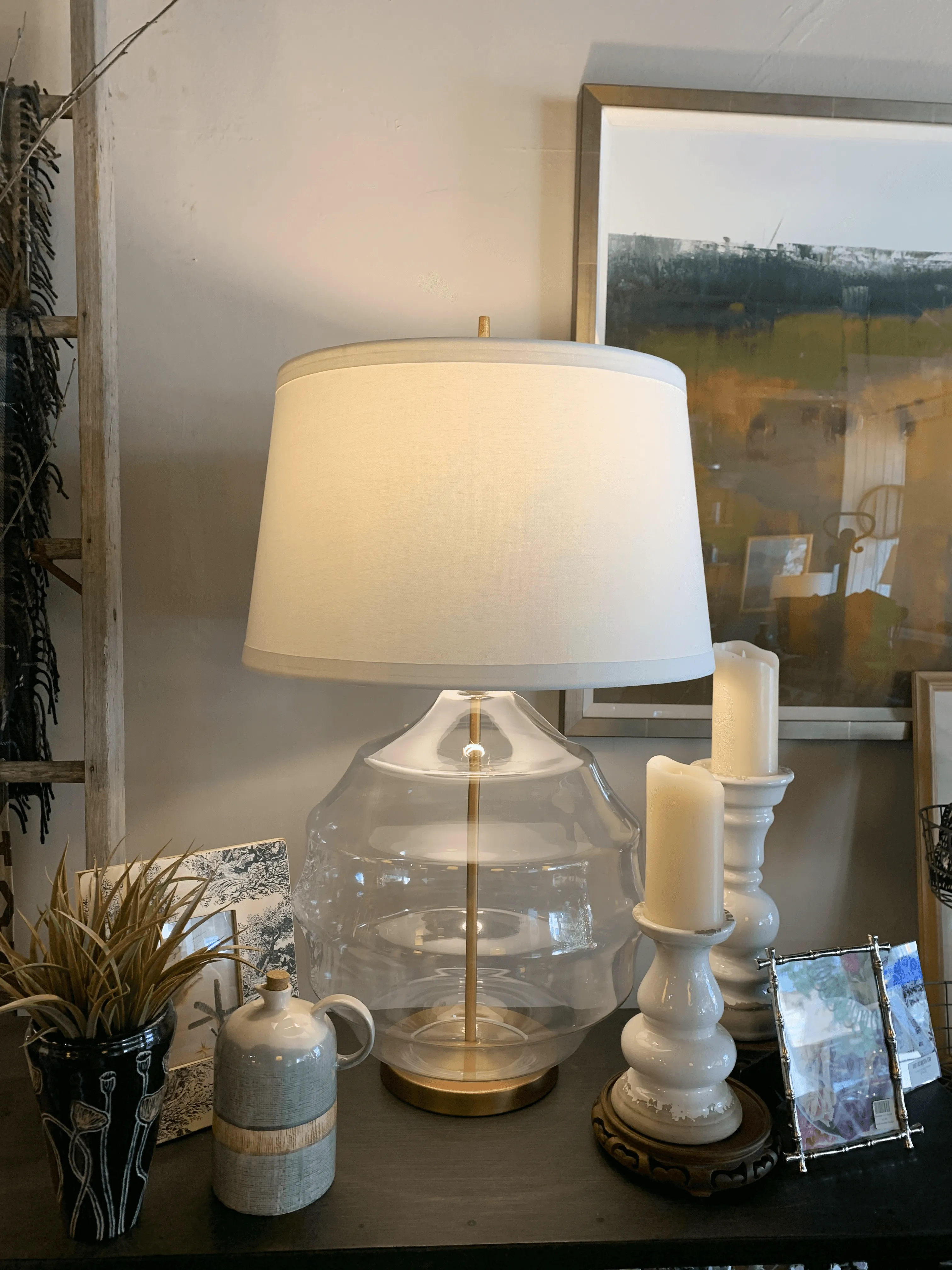 Hive Table Lamp In Matte Brushed Gold