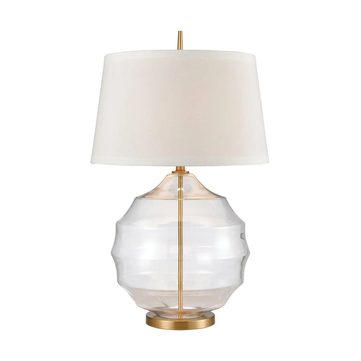 Hive Table Lamp In Matte Brushed Gold