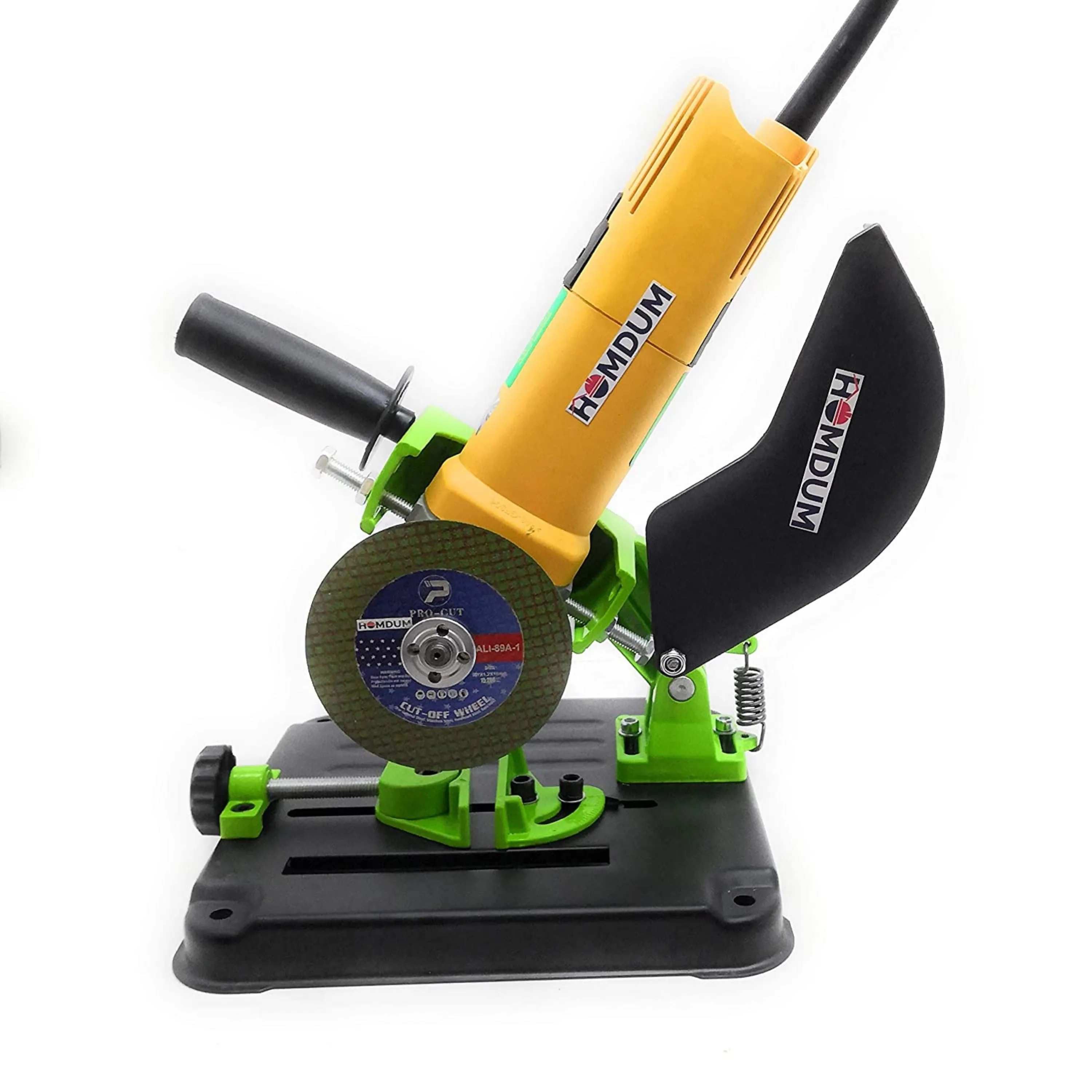 Homdum 4inch chop saw combo 4-inch/100mm 850-watt angle grinder and heavy duty stand.