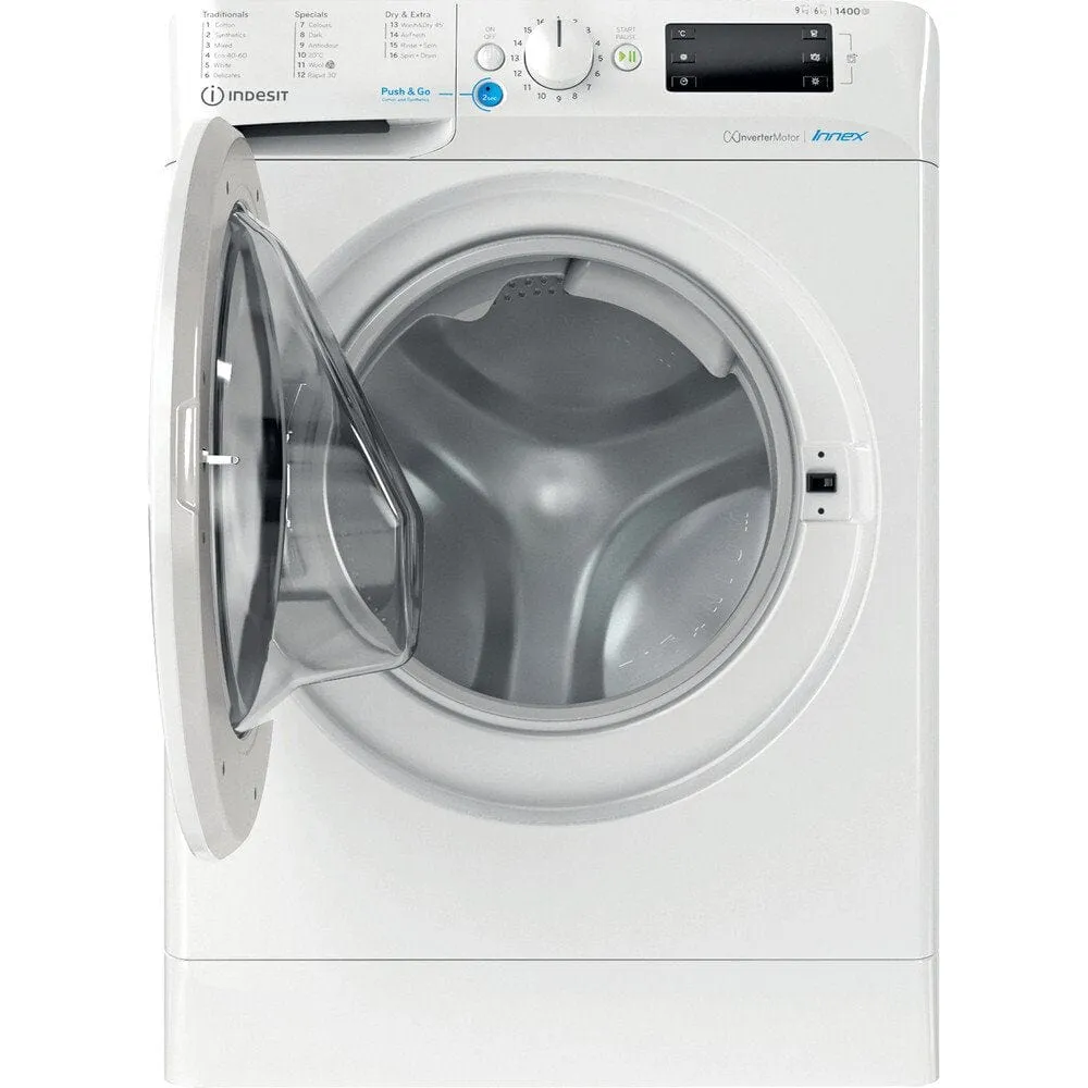 Indesit BDE96436XWUKN 9Kg / 6Kg Washer Dryer With 1400 Rpm - White