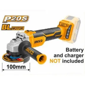 Ingco Lithium-Ion angle grinder 20V Brushless motor CAGLI1002