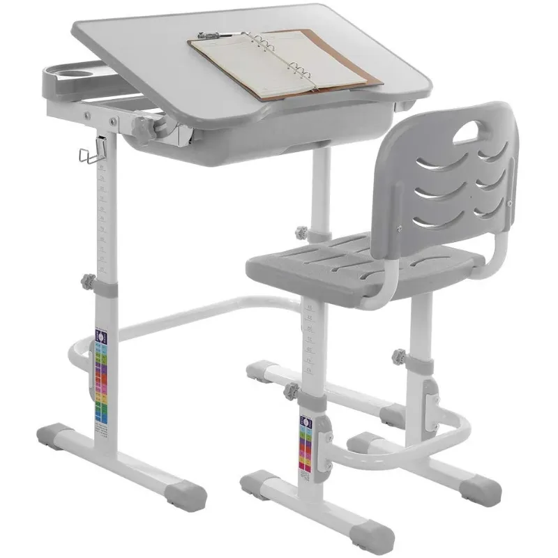 Interactive Kids Adjustable Large Study Desk And Chair Set