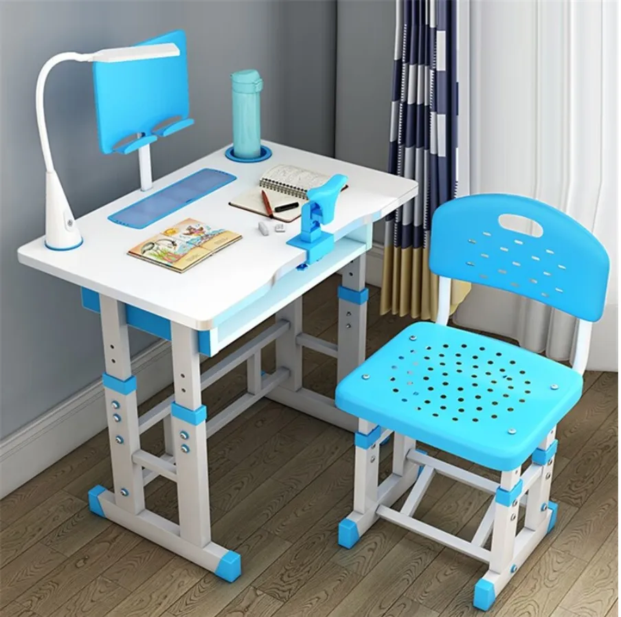 Interactive Kids Adjustable Large Study Desk And Chair Set