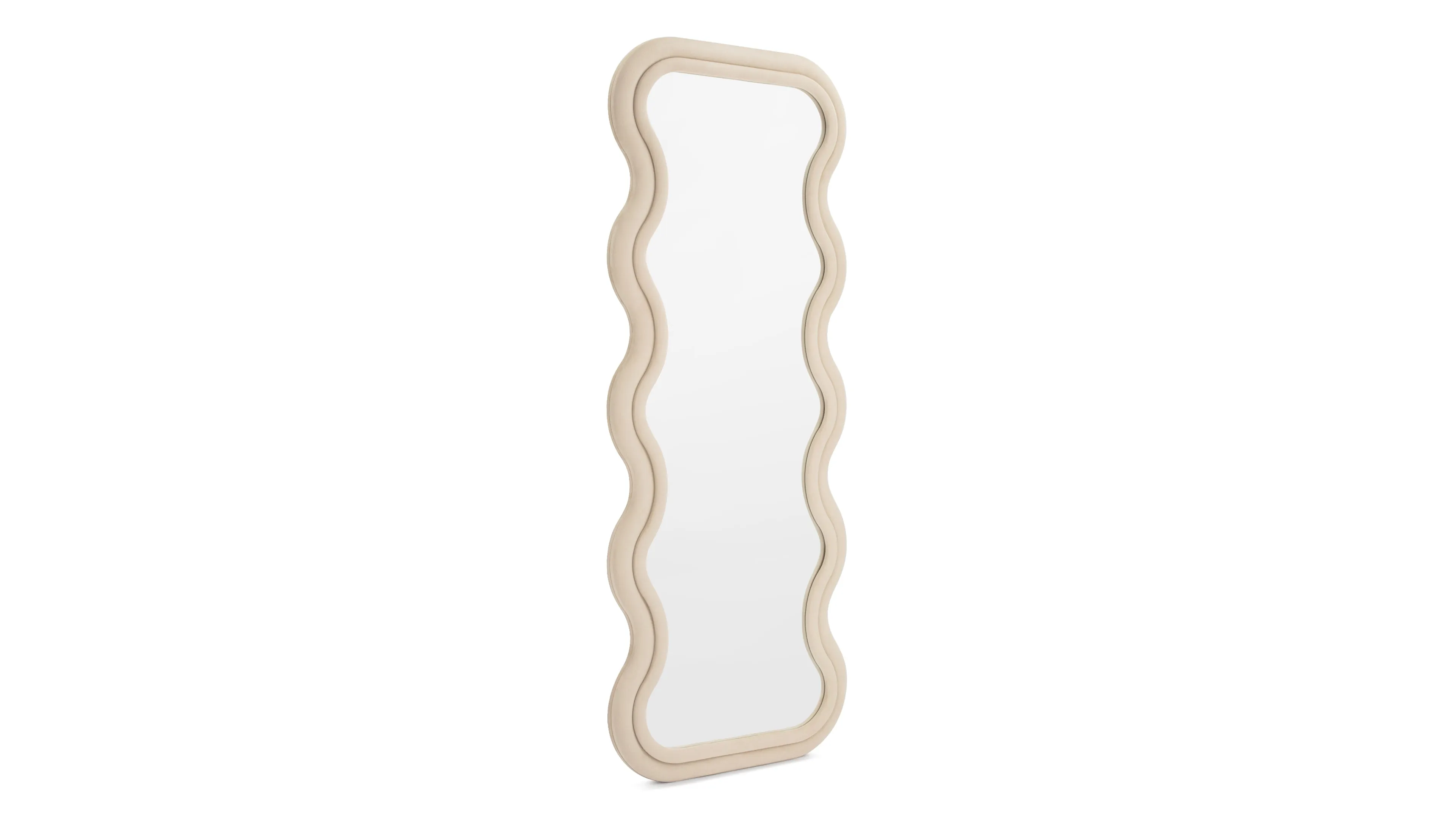 Isla - Isla Floor Mirror, Sand Velvet