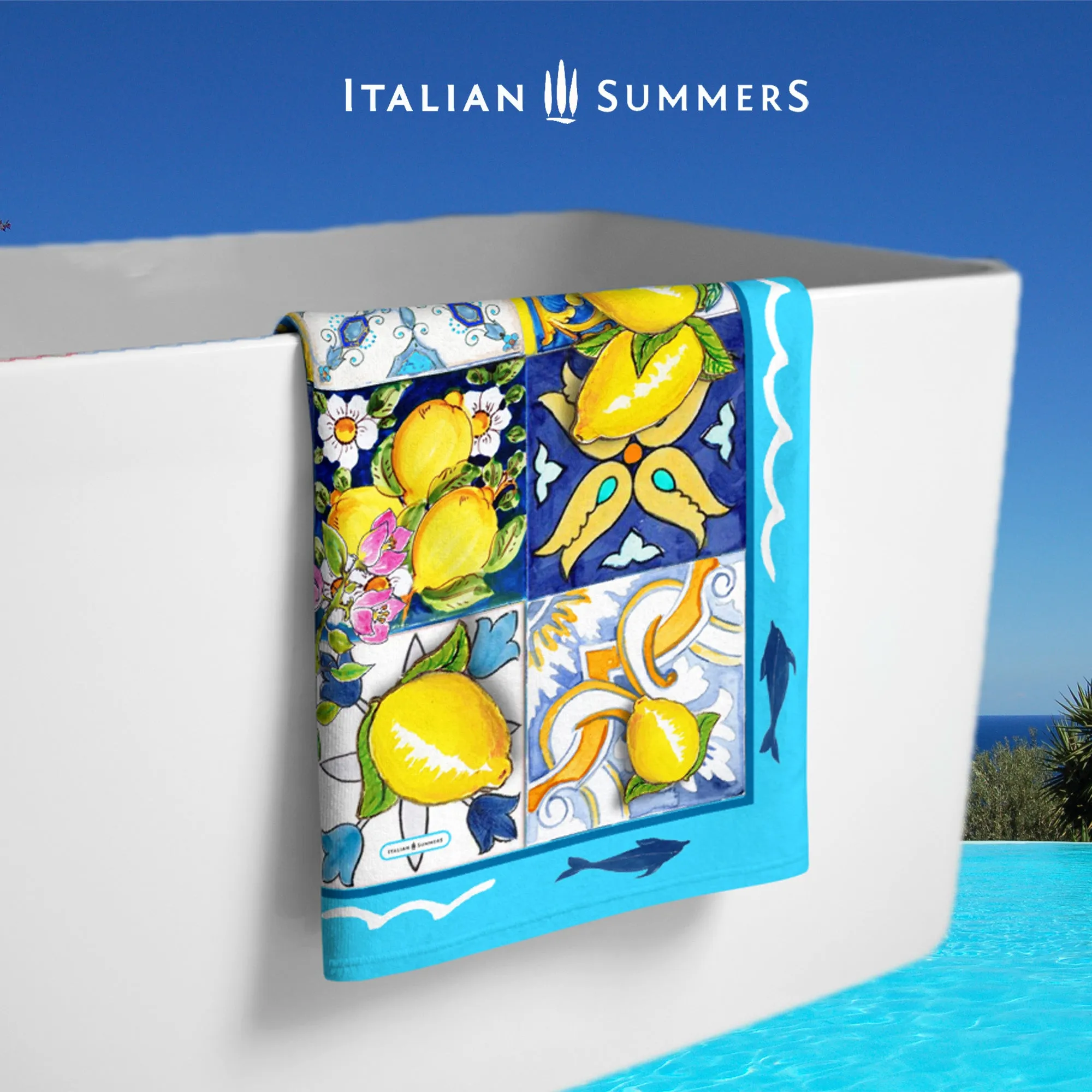 Italy Beach Towel SORRENTO, Italy  Lovers, Italy vacation, Italy traveler, Capri, Positano, Amalfi Coast, Amalfi lemons, Italian Tiles