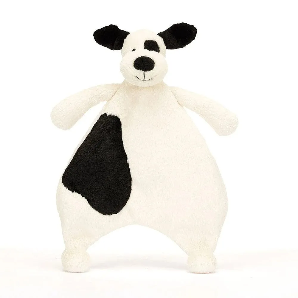 Jellycat Bashful Puppy Comforter - Black & Cream