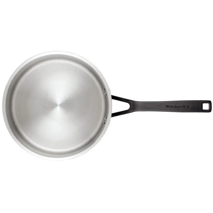 Kitchen Aid 5-ply Clad Stainless Steel Saucepan w/ Lid, 3Qt.