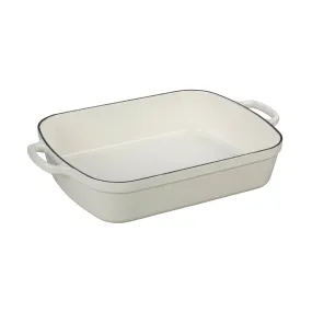 Le Creuset 5 1/4 Qt. (11.7" x 16.8") Signature Rectangular Roaster - White