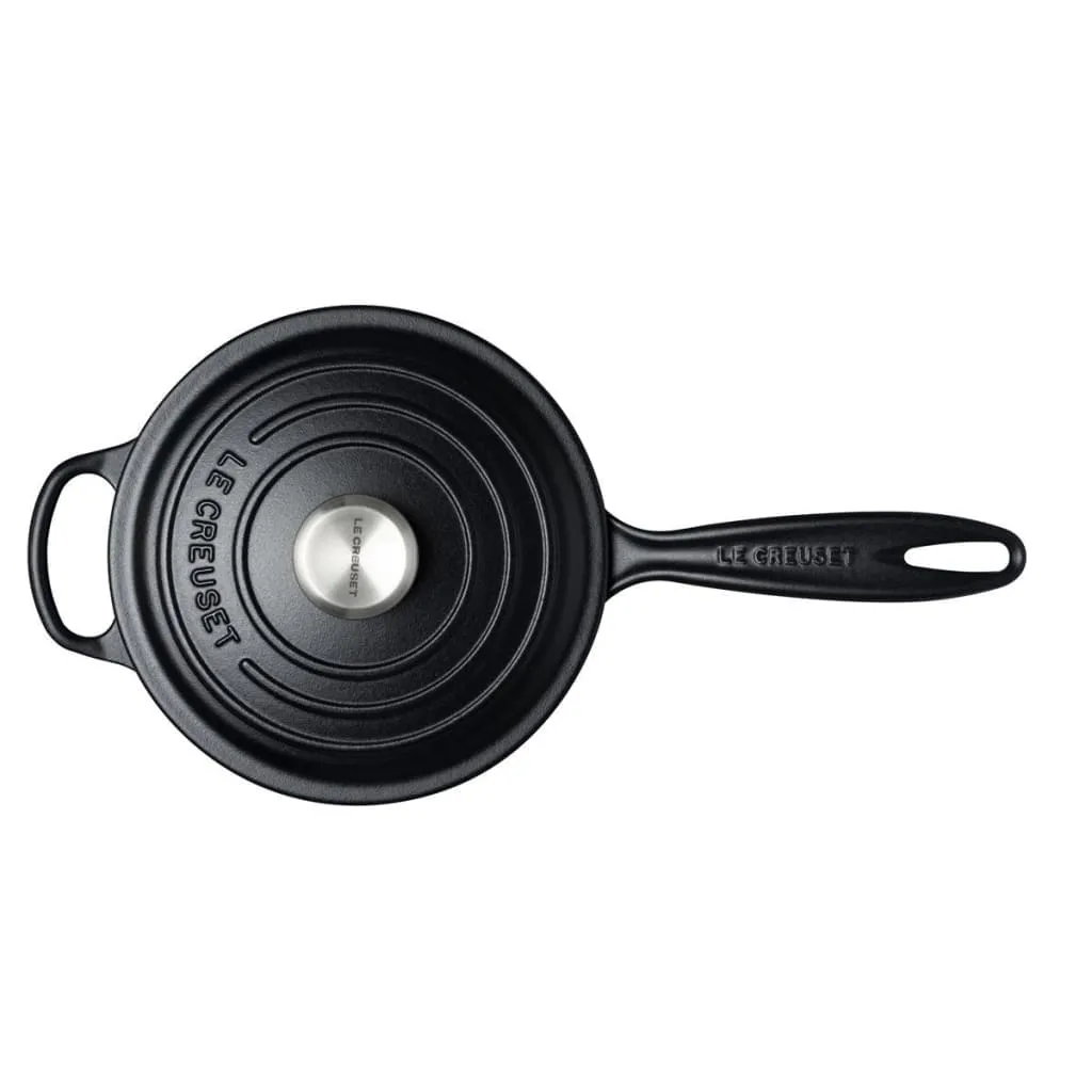 Le Creuset Signature Cast Iron 3-piece Saucepan Set Satin Black