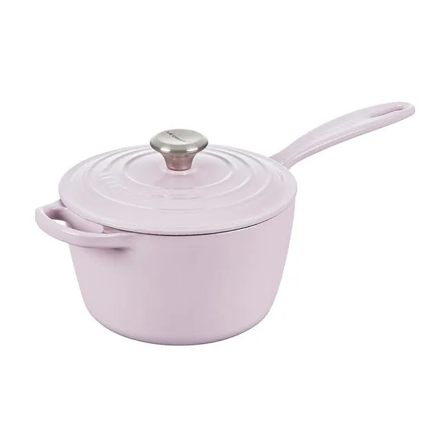 Le Creuset Signature Enameled Cast Iron Sauce Pan with Lid, 2.25-Quart, Shallot