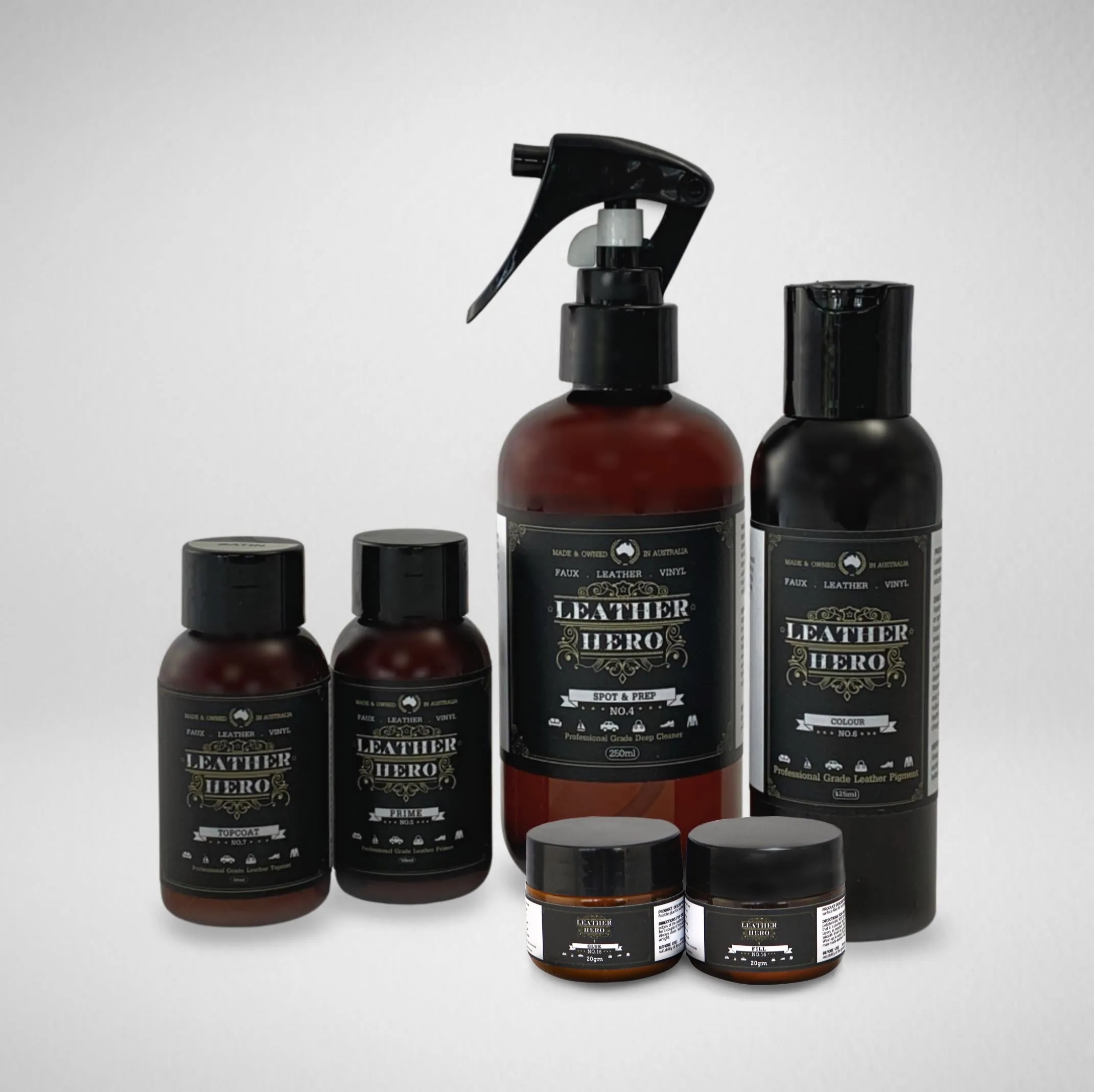 Leather Repair & Recolour Kit - Aniline Bark