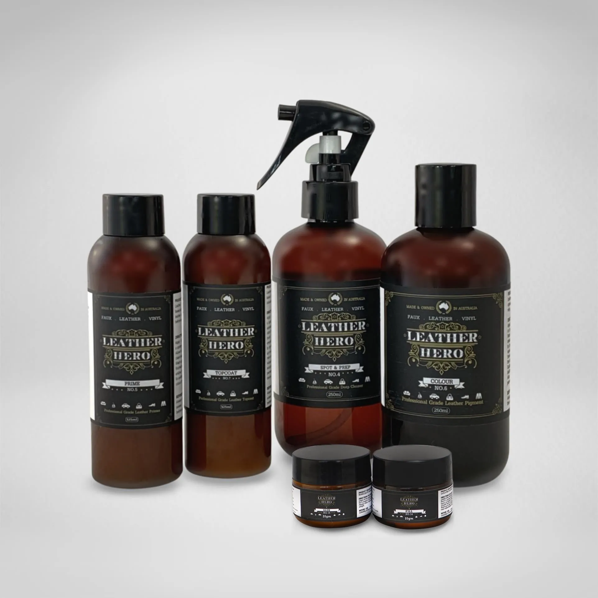 Leather Repair & Recolour Kit - Aniline Bark