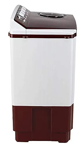 LG 11 kg 5 Star Semi-Automatic Top Loading Washing Machine (P1145SRAZ, Burgundy, Punch   3)