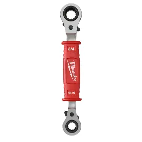 Lineman’s 4-in-1 Insulated Ratcheting Box Wrench