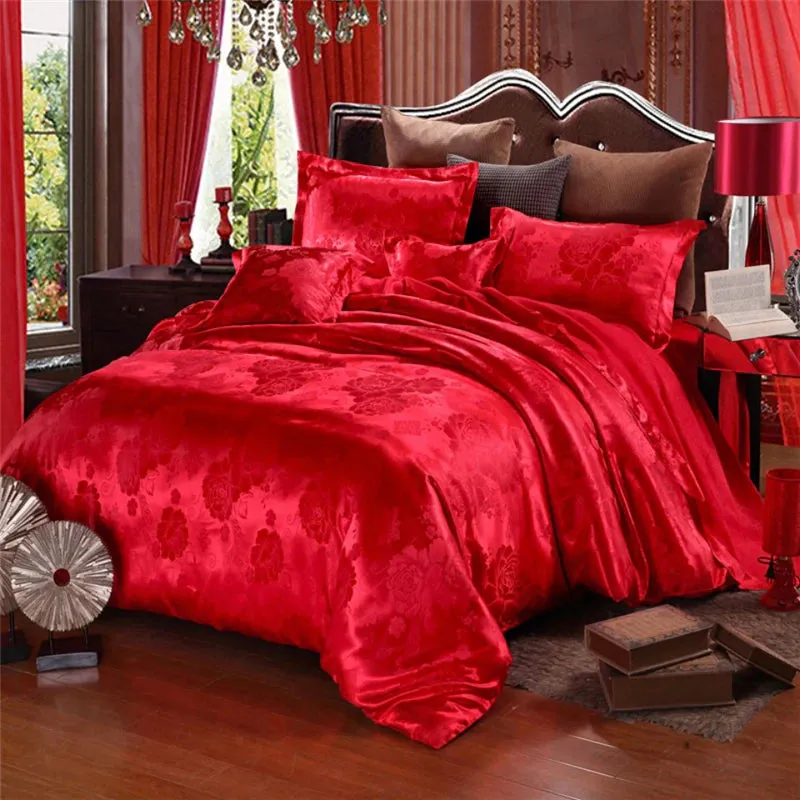 Luxury Palace Red  Duvet Bedding Set & Pillowcases