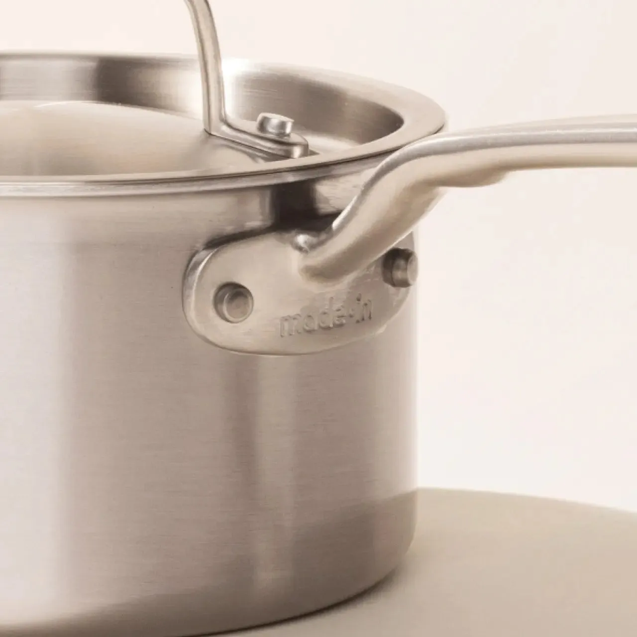 Made In Stainless Clad Saucepan