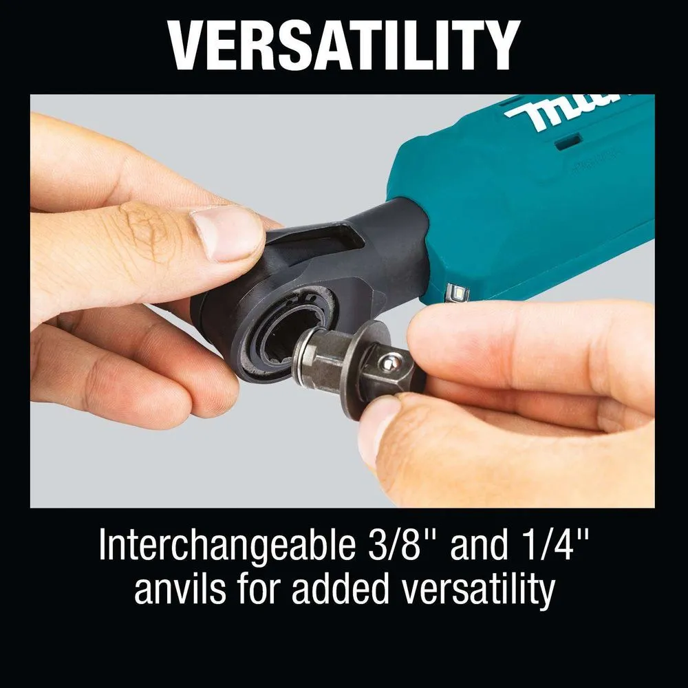 Makita RW01R1 12V max CXT® Lithium-Ion Cordless 3/8" / 1/4" Sq. Drive Ratchet Kit (2.0Ah)