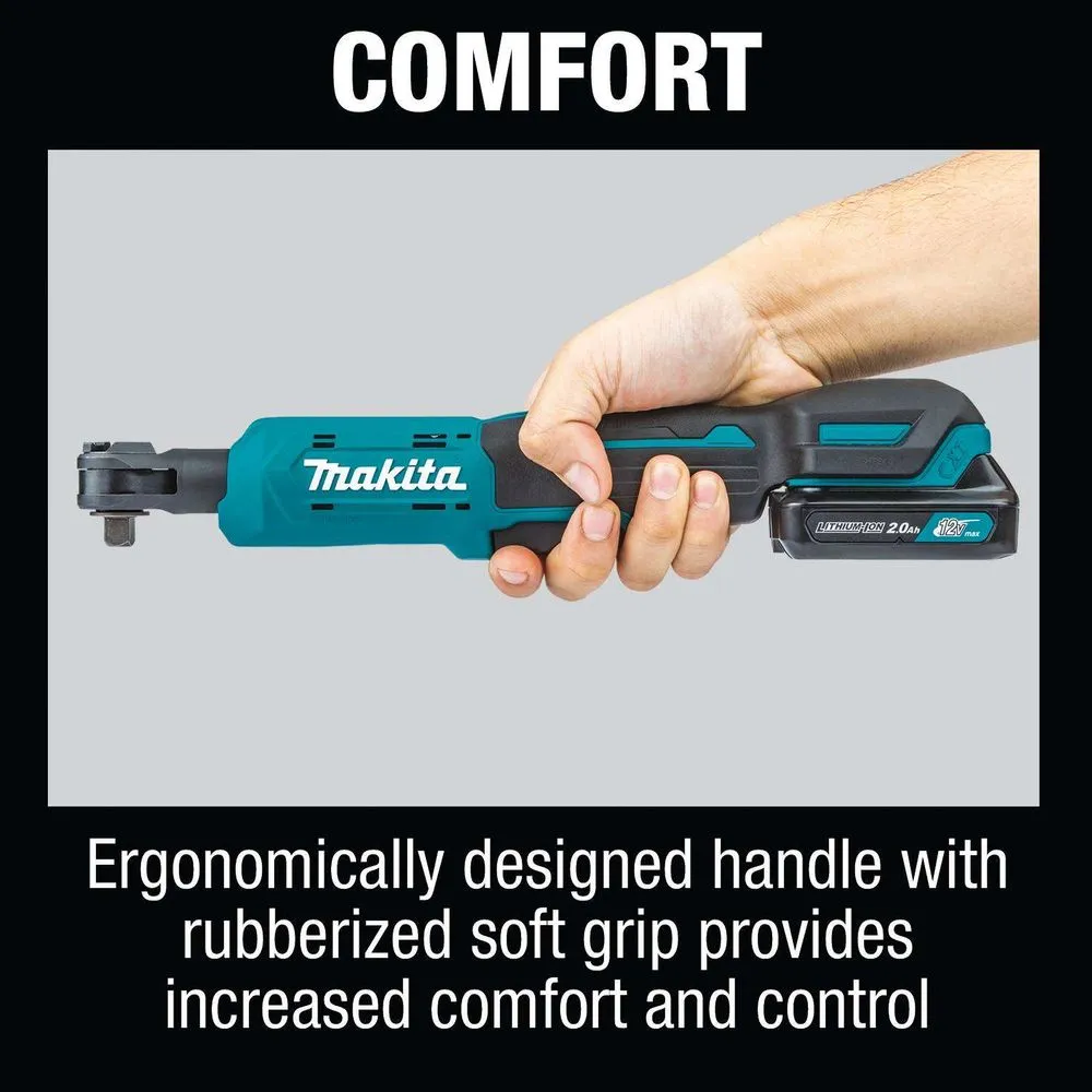 Makita RW01R1 12V max CXT® Lithium-Ion Cordless 3/8" / 1/4" Sq. Drive Ratchet Kit (2.0Ah)