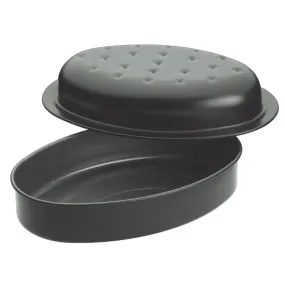 MasterClass Non-Stick Covered Oval Roasting Pan