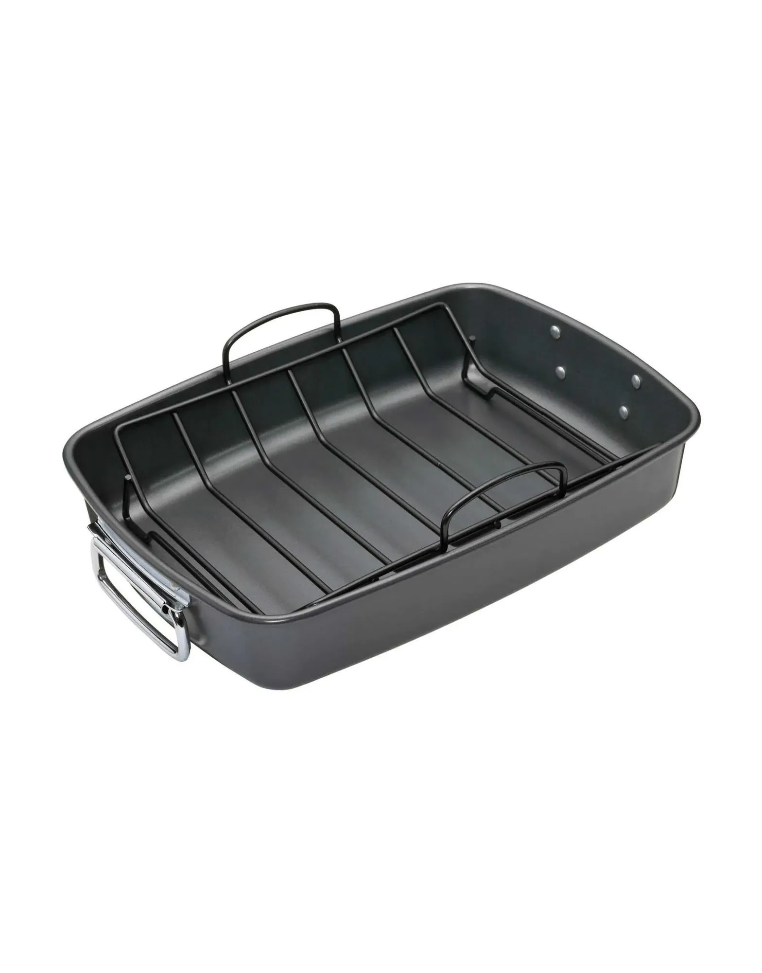 MasterClass Non-Stick Roasting Pan with Rack handle