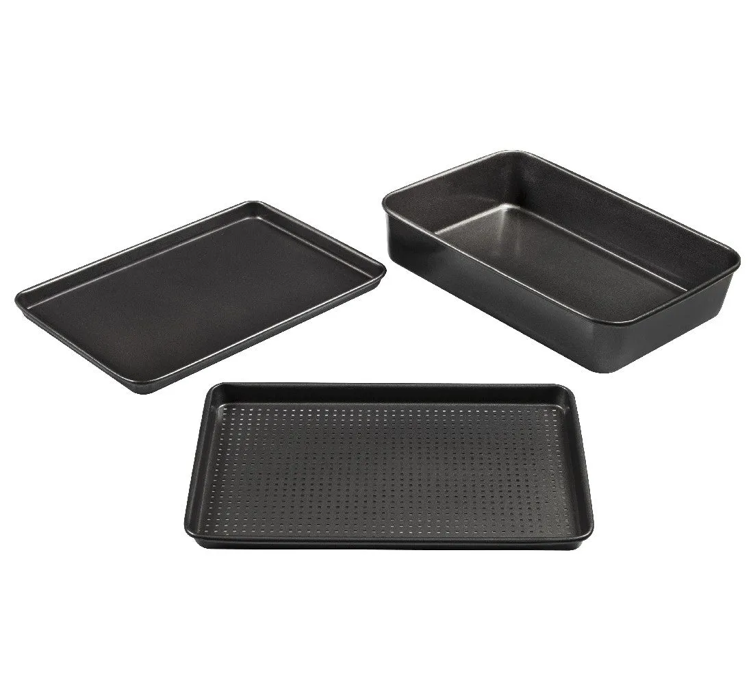 Masterpro 3pce Non-stick Roast & Crisp Set